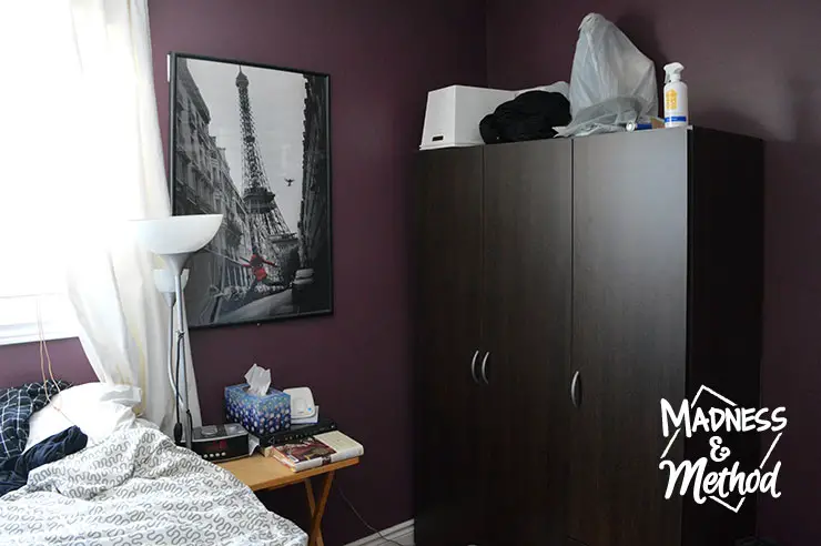 dark purple master bedroom