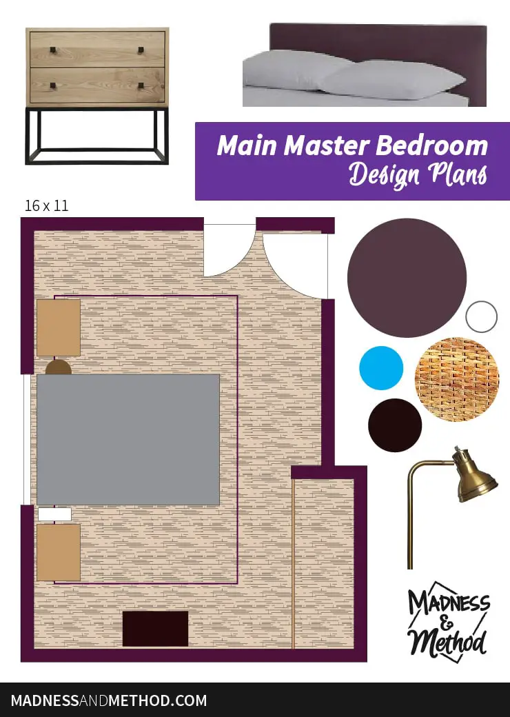 moody master bedroom plans