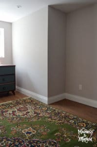 big window in basement bedroom