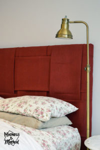 headboard and lamp