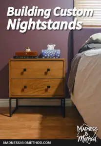 building custom nightstands graphic