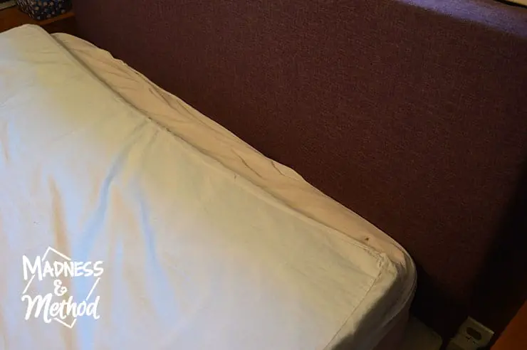 pillowtop falling on bed