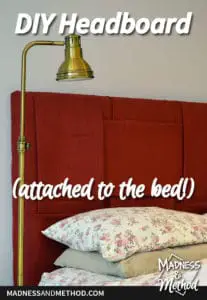 building headboard attached to bed graphic