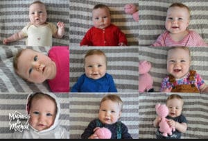 baby girl photo milestones