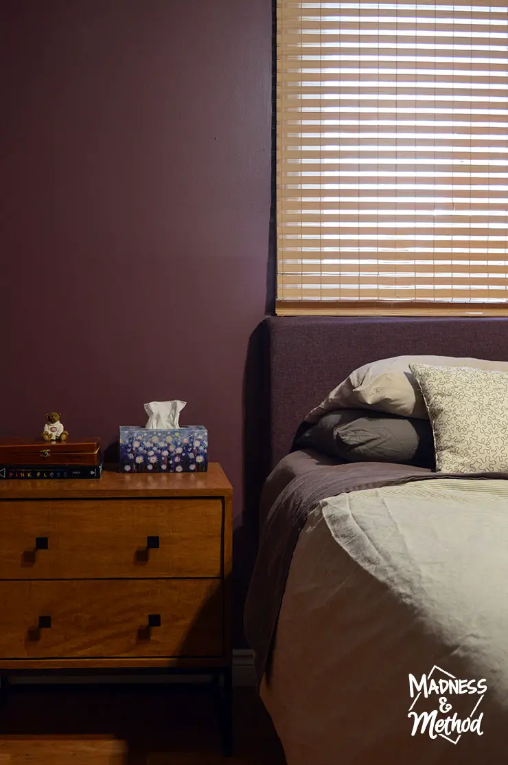 dark purple master bedroom