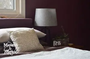 burgundy bedroom