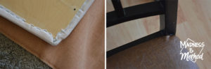 corners in chair seats