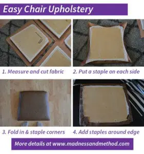 easy chair upholstery steps