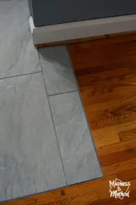 tile to hardwood grout transition