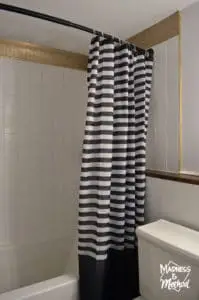 striped bathtub curtain