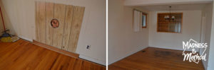 living room panel wall