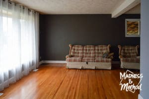 wood floors in living room