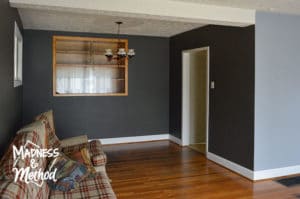 view into dining room