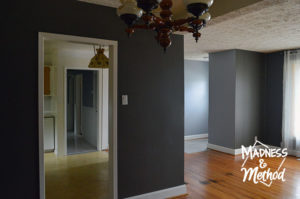 dining room into kitchen