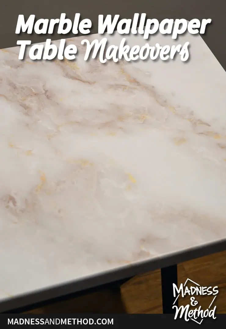 marble wallpaper table makeovers graphic