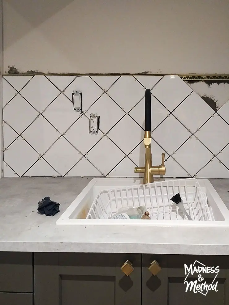 diamond backsplash