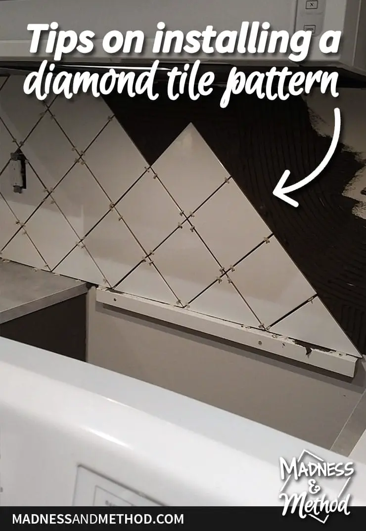 tips on installing a diamond tile pattern