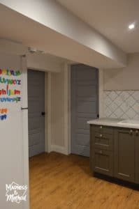 basement kitchen doorway