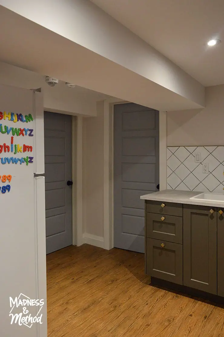 basement kitchen doorway