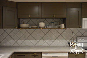 kitchen shelf under cabinets