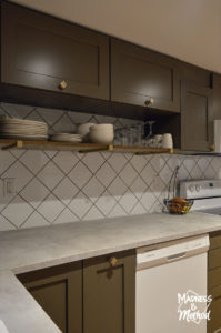 basement kitchen cabinet shelf