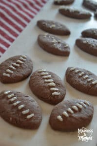 decorative football cookies