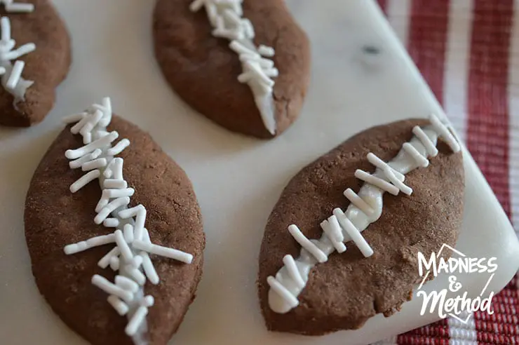 football cookie decoration