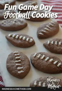 fun football cookies