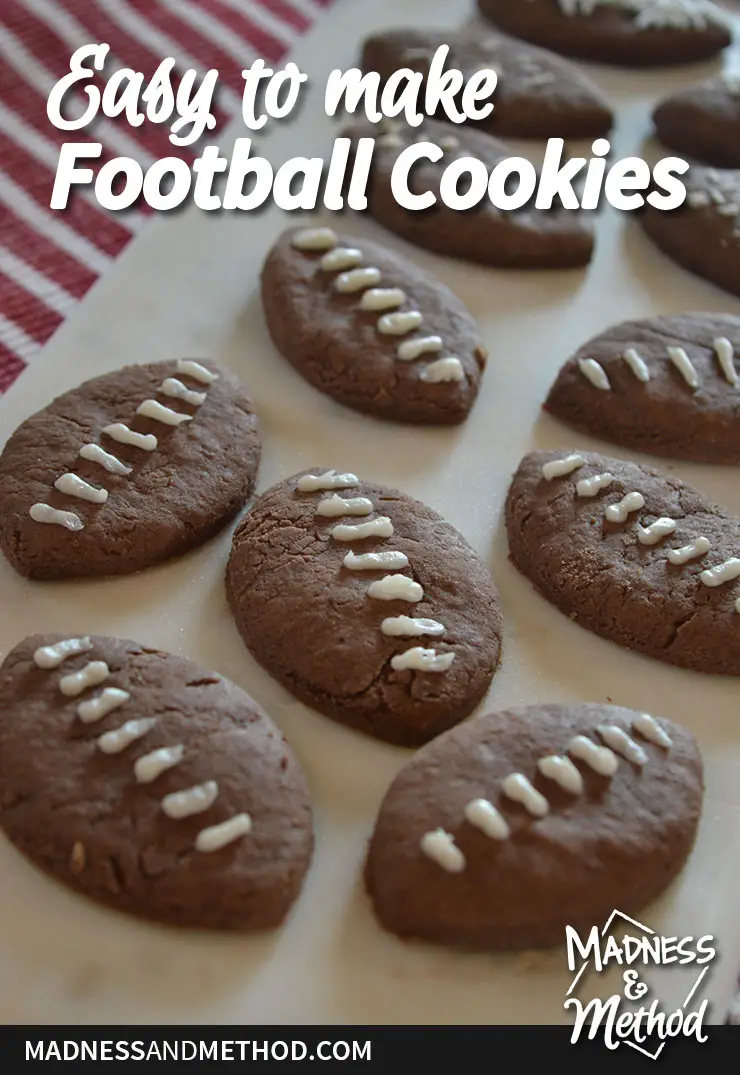 easy football cookies