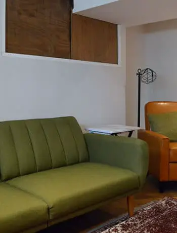 basement living room furniture