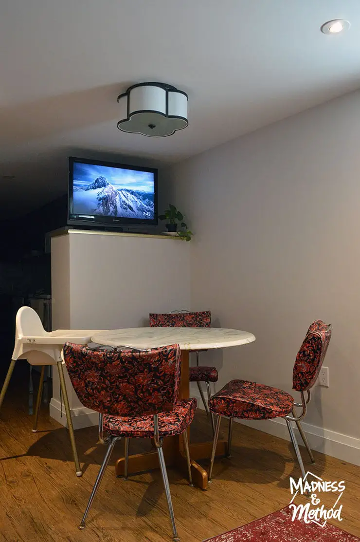 basement dining room