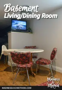 basement living dining room