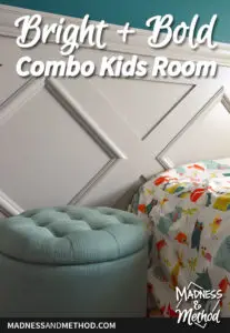 bright and bold combo kids room