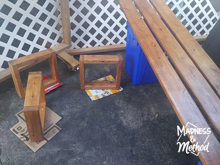 staining cedar boards