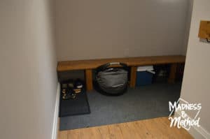 mudroom in use