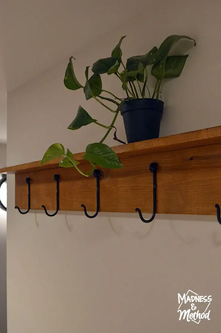 shelf and hooks