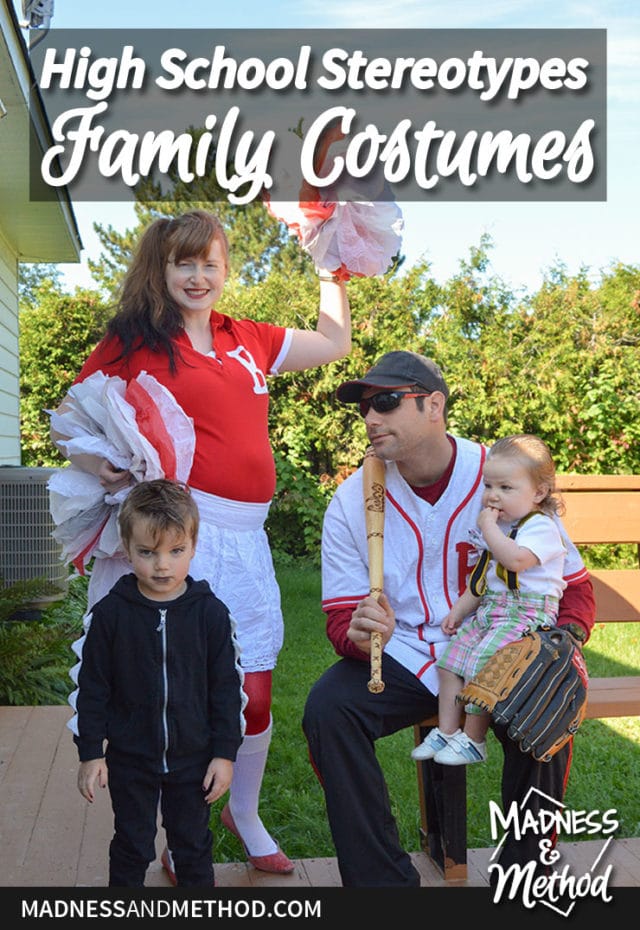 Family Costumes High School Stereotypes Madness & Method