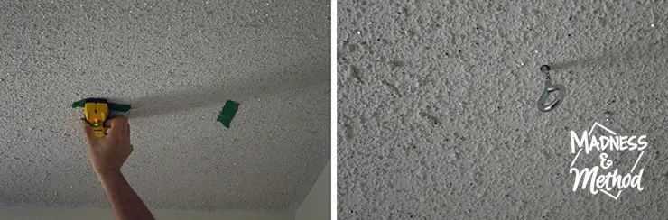 marking studs for ceiling mobile