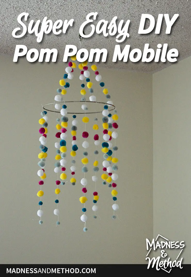 easy diy pom pom mobile graphic