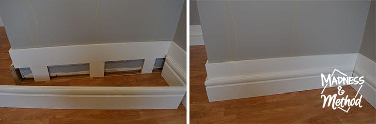 installing layered baseboards