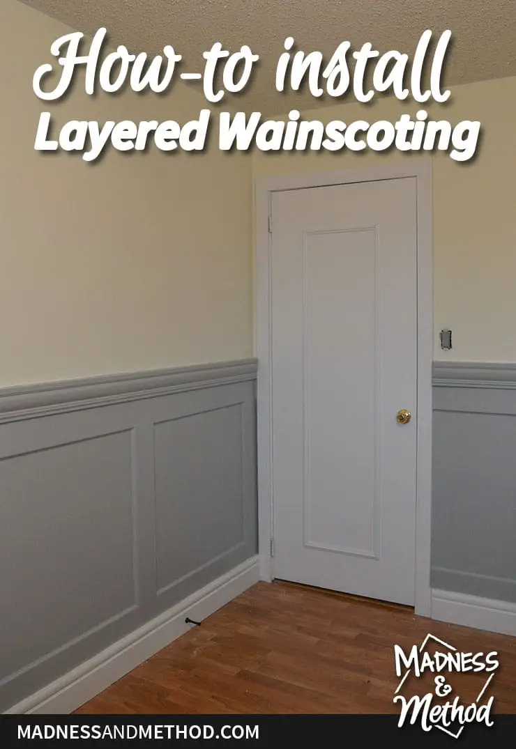 installing layered wainscoting