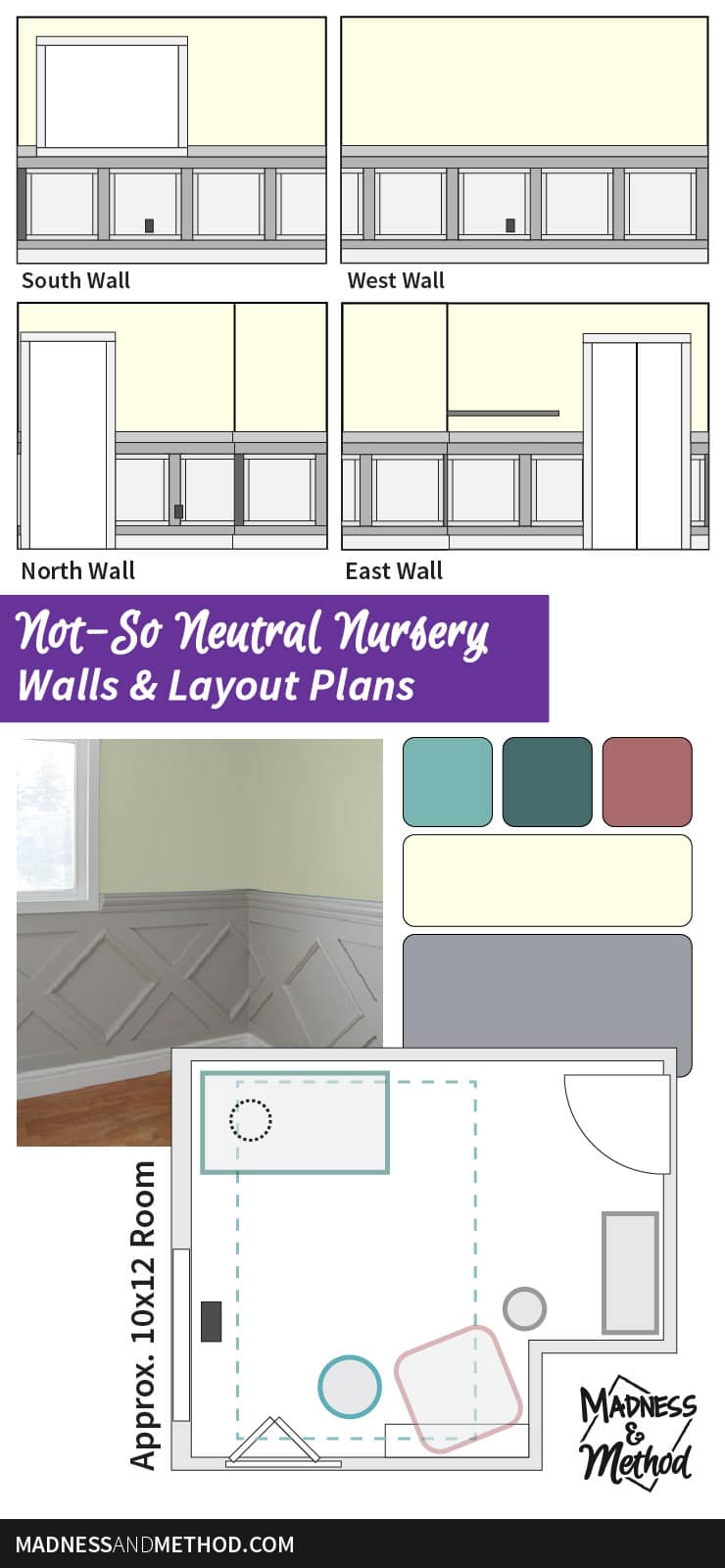 10x12 nursery layout