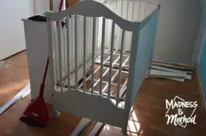 crib in middle of room