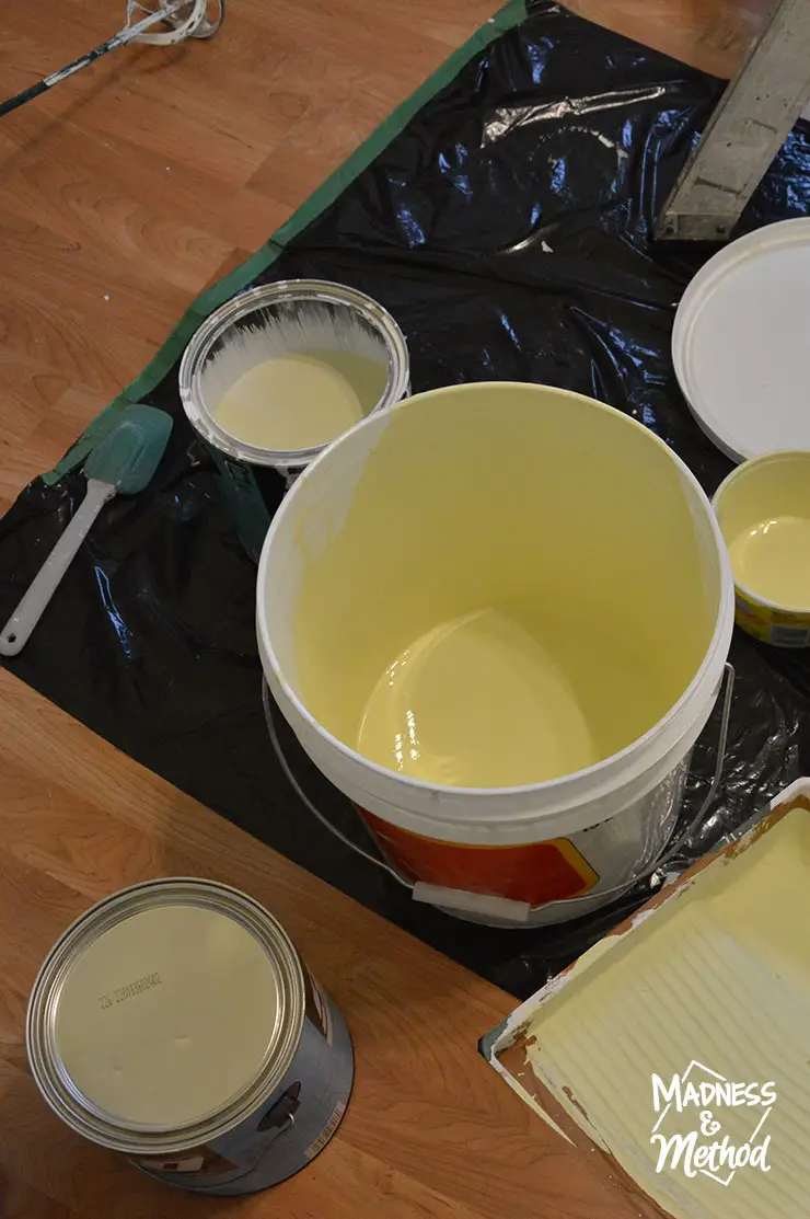 mixing yellow paint colours