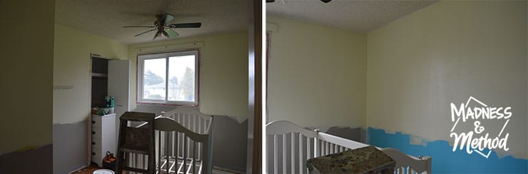 painting yellow walls in daytime