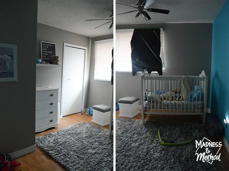 neutral nursery before photos