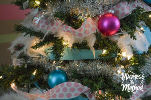 blue and pink christmas