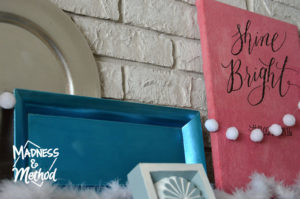 blue and pink decor