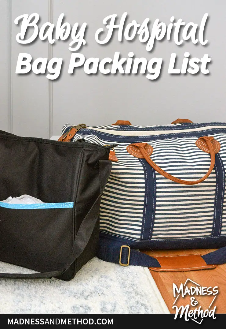 hospital bag packing list