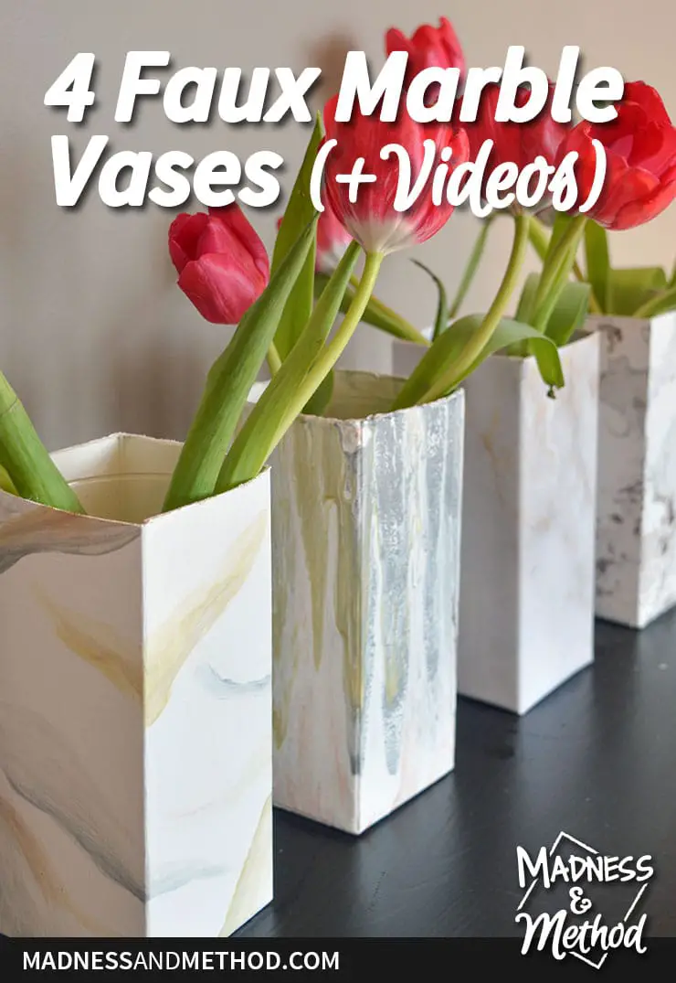 faux marble vase diy